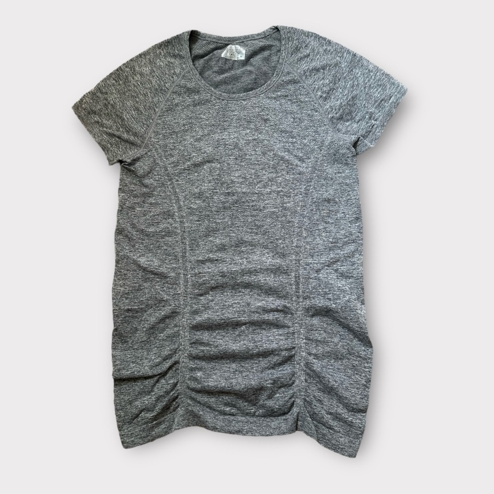Athleta Fastest Track Shirt Gray Women's Size M